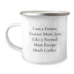 Fitness Trainer Camping Mug Gifts from Mom for Fitness Trainer Friends and Family, Funny Inspirational Quote - Image 1