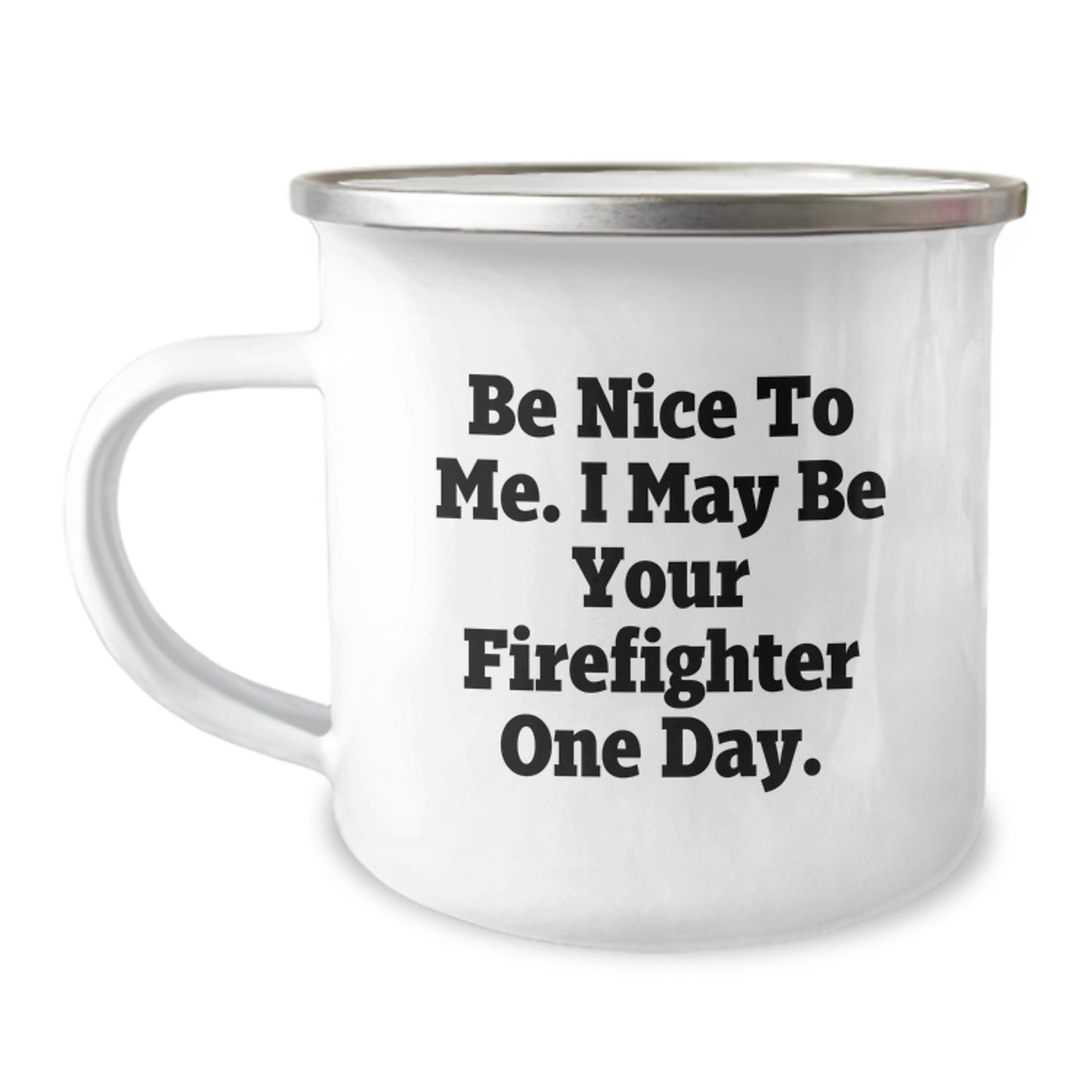 Funny Firefighter Camping Mug Gifts from Friends to Firefighter Men on Christmas Unique Gifts - Image 1
