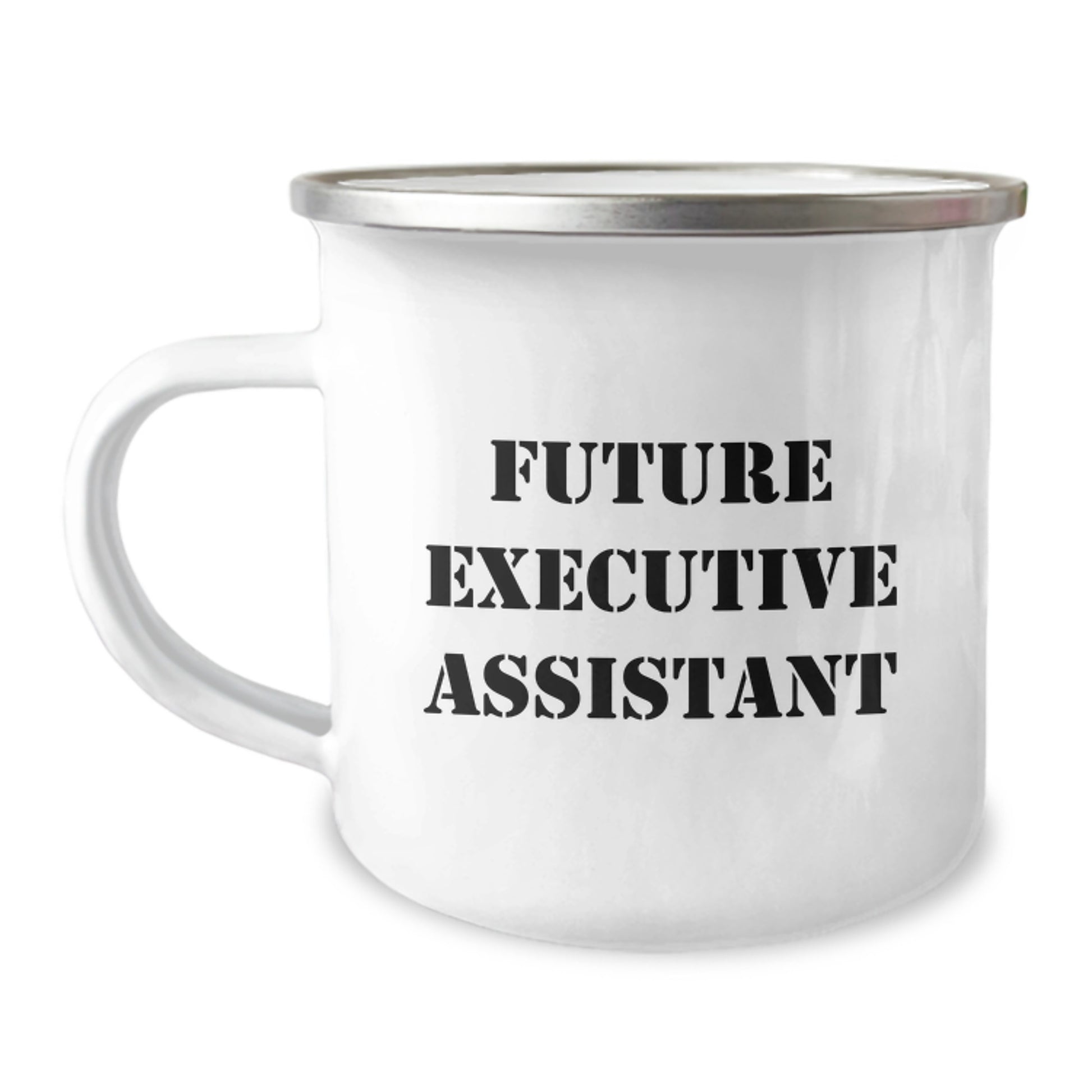 Funny Executive Assistant Gifts for Men Friends - Christmas Unique Camping Mugs with 'Future Executive Assistant' Quote, Gifts from Friends - Image 1