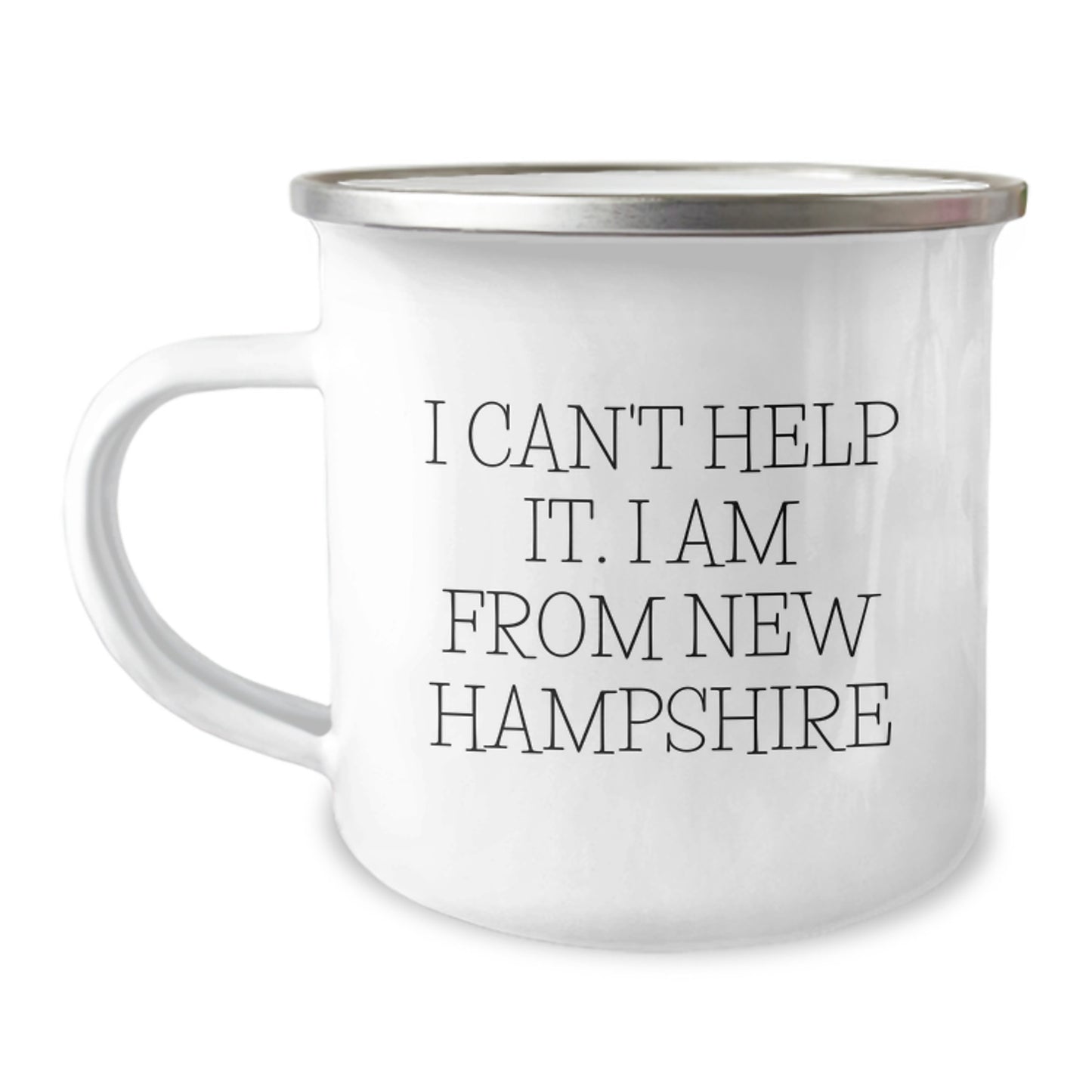 Gifts from New Hampshire Lovers for New Hampshire Camping Enthusiasts, Unique Christmas Unique Gifts from Friends, Funny Quote about Love for the Granite State, Camping Mug for Men or Women - Image 1