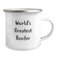 Funny Roofer Gifts from Friends, World's Greatest Roofer Love for Men, Valentine's Unique Camping Mug - Image 2