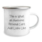 Personal Care Aide Gifts from Friends, Unique Graduation Gifts for Her, Funny Camping Mug with Quote 'This Is What An Awesome Personal Care Aide Looks Like' - Image 2
