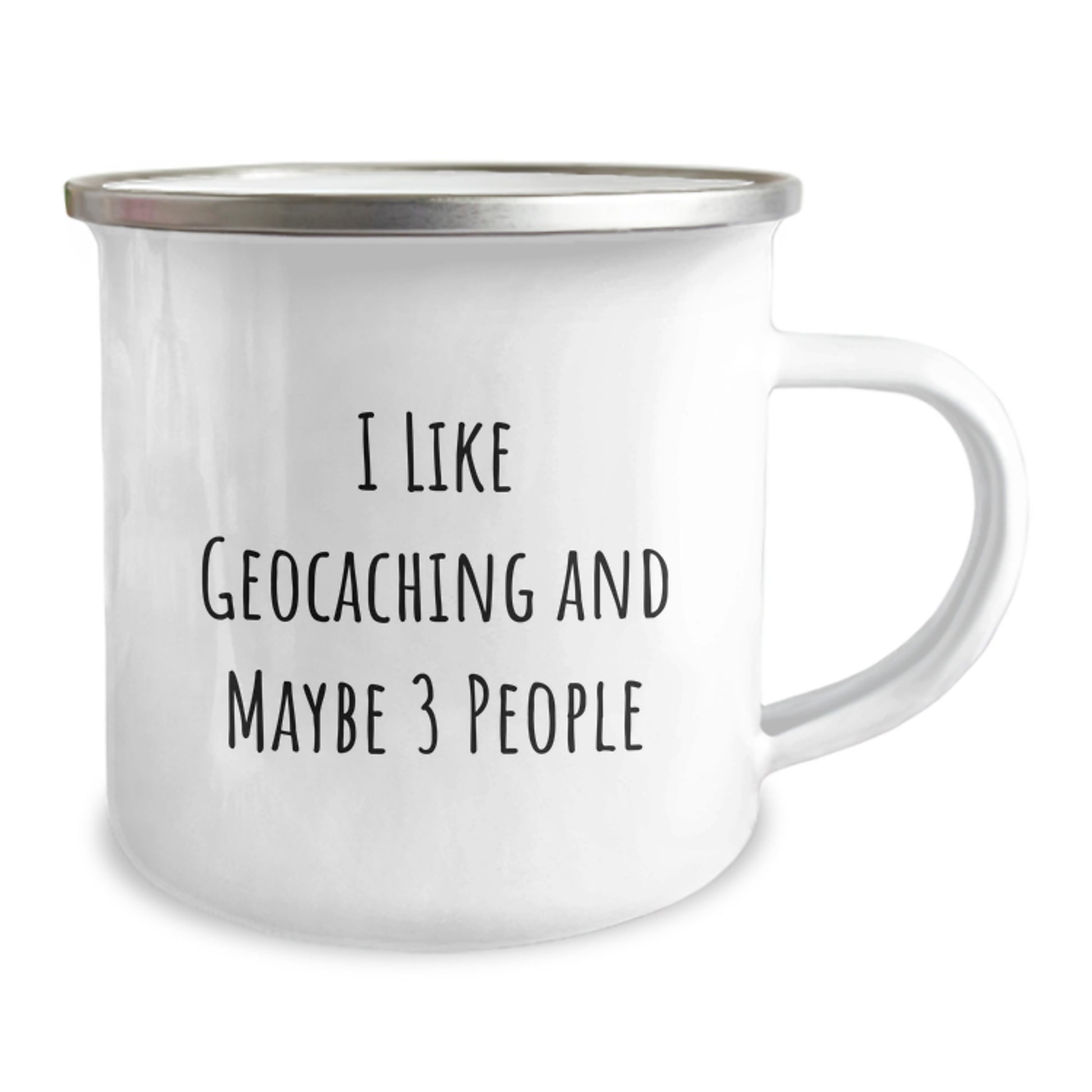 Funny Geocaching Camping Mug Gifts for Geocaching Enthusiasts from Friends, Birthday Unique Gifts for Geocaching Lovers, I Like Geocaching And Maybe 3 People - Image 2