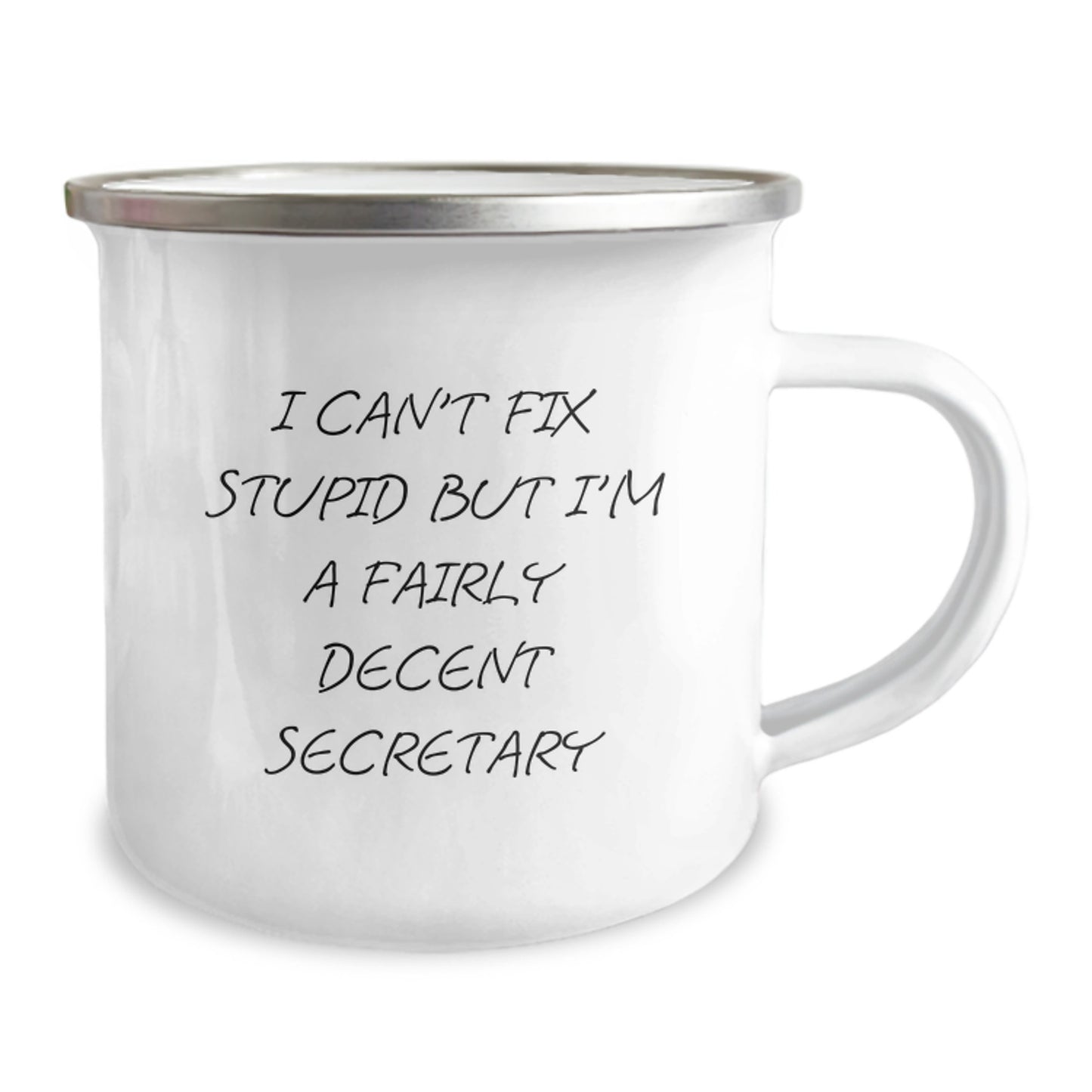 Funny Secretary Gifts, Birthday Unique Gifts for Secretary, 'I Can't Fix Stupid But I'm A Fairly Decent Secretary' Gifts from Friends to Family - Image 2