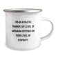 Funny Athletic Trainer Gifts for Men, Unique Christmas Unique Gifts from Friends to Family, I'm An Athletic Trainer, My Level Of Sarcasm Depends On Your Level Of Stupidity Camping Mug - Image 2