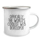 Gifts for Web Developer Friends - Officially The World's Coolest Web Developer - Funny Web Developer Camping Mug, Christmas Unique Gifts from Men, Women, Family, Friends - Image 2