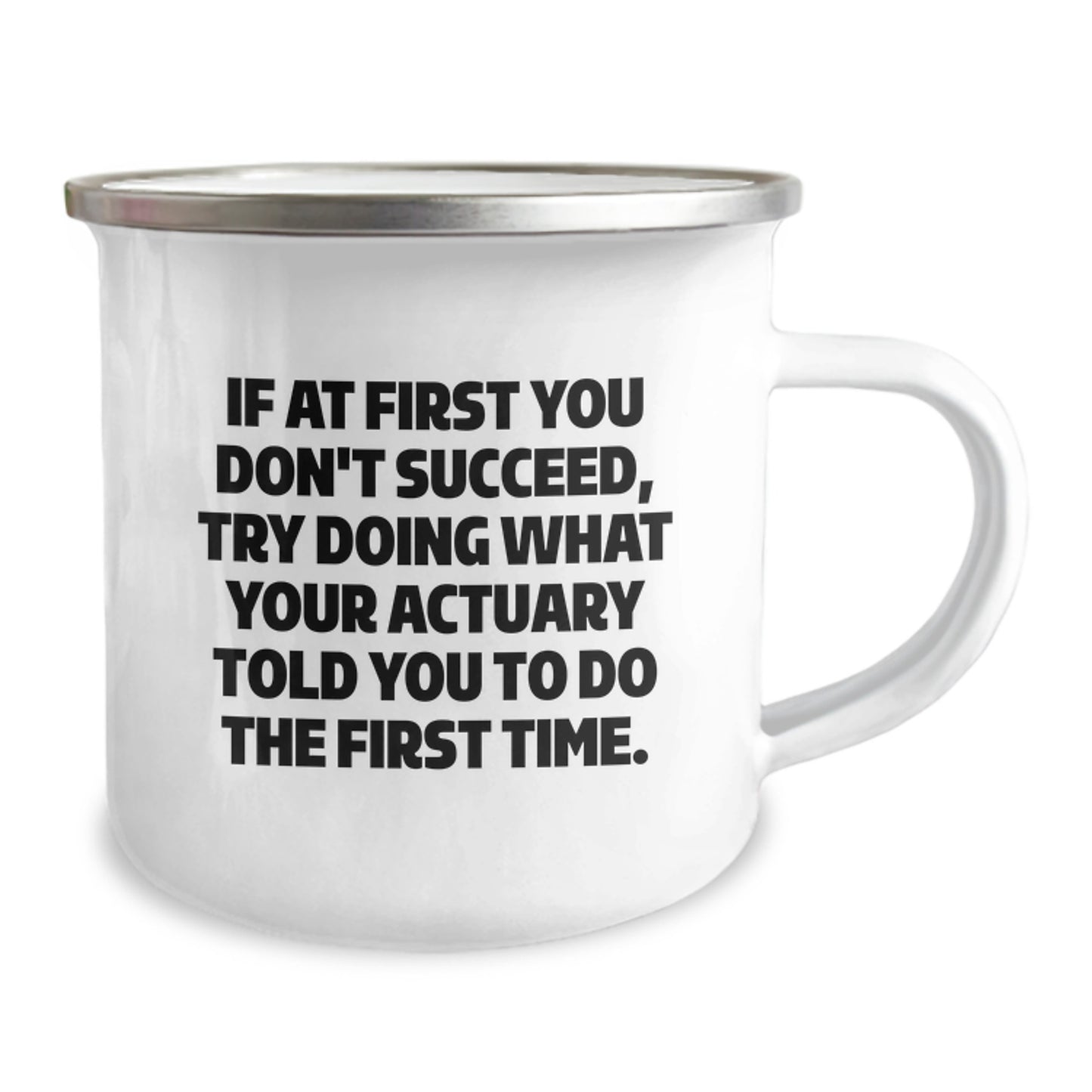 Funny Actuary Gifts for Men, Actuary Camping Mug with Quirky Quote - Gifts from Family to Actuary Friends for Christmas Unique Gifts - Image 2