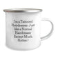 Funny Hairdresser Gifts, Birthday Unique Gifts from Friends to Hairdresser Men, 'I'm a Tattooed Hairdresser' Camping Mug - Image 2