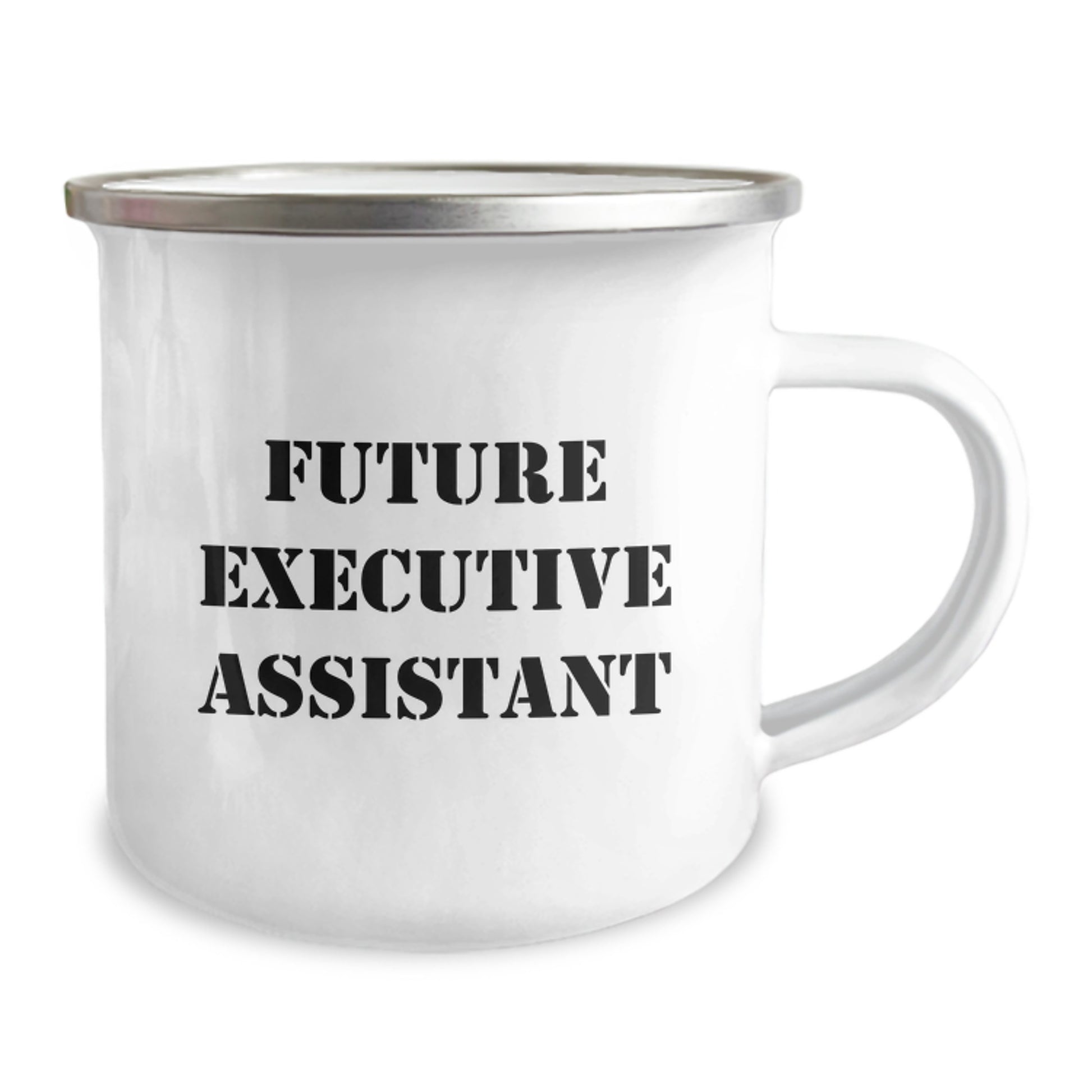 Funny Executive Assistant Gifts for Men Friends - Christmas Unique Camping Mugs with 'Future Executive Assistant' Quote, Gifts from Friends - Image 2