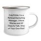 Marketing Manager Gifts, Funny Quote, Camping Mug - 'Caution: I'm A Retired Marketing Manager...' - Gifts from Family to Marketing Manager, Birthday Unique Presents - Image 2