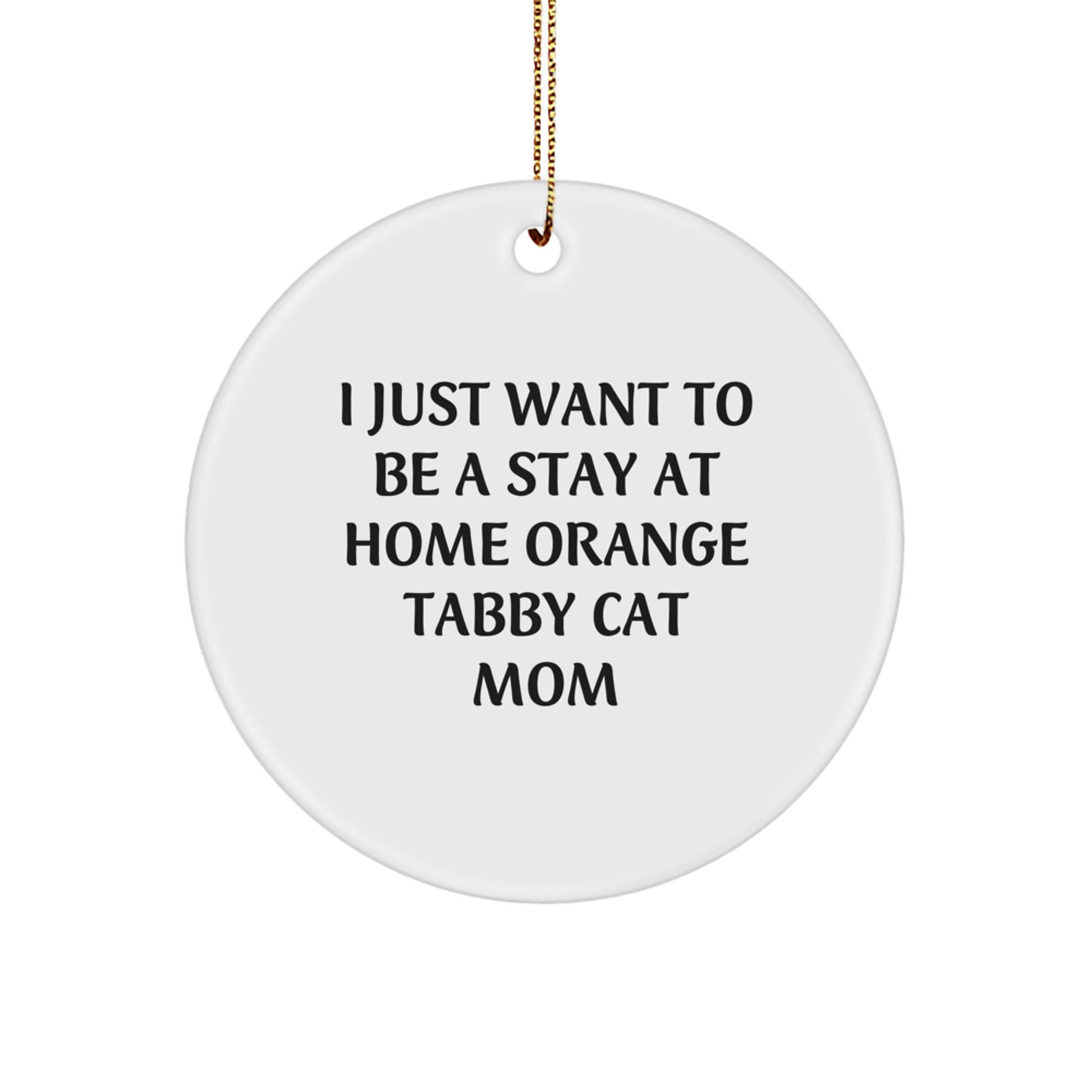 Funny Orange Tabby Cat Mom Gifts from Friends and Family for Orange Tabby Cat Lovers at Christmas Unique Gifts - Image 1