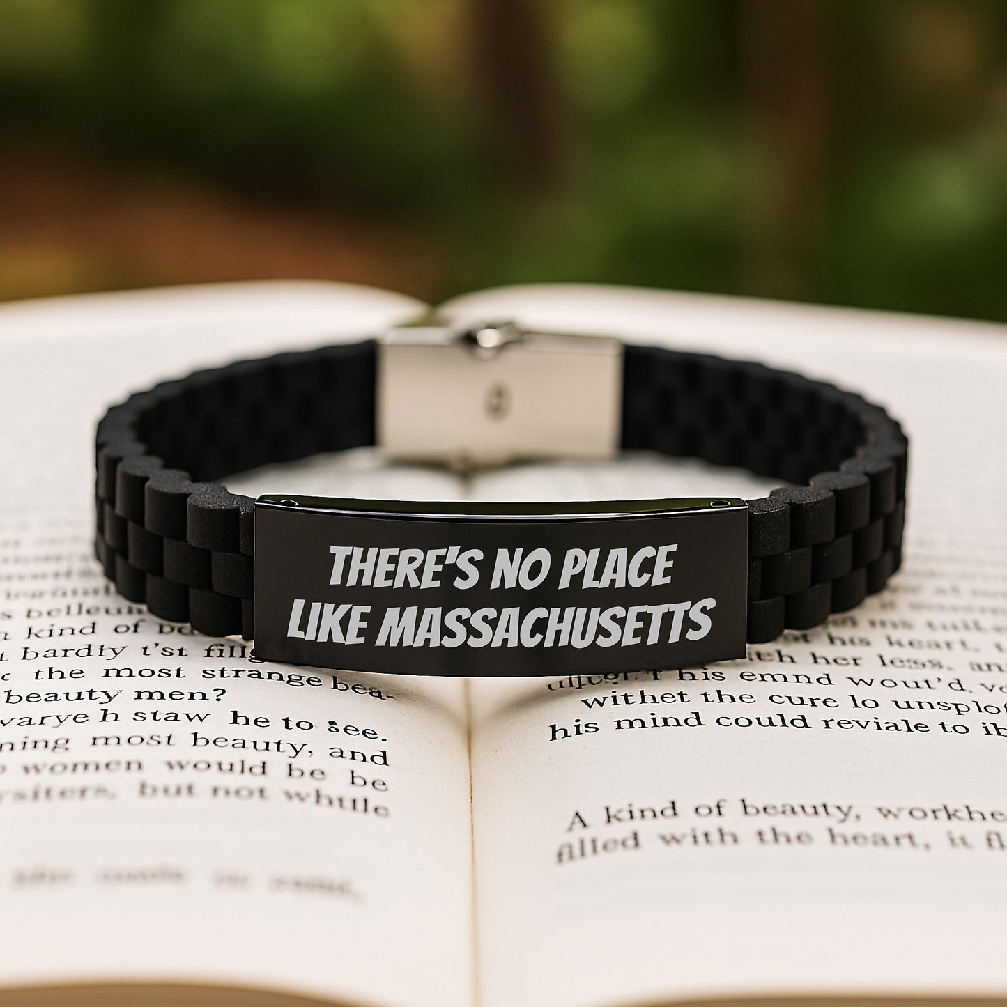 Funny Quote Massachusetts Gifts for Women from Friends - Glide lock Clasp Bracelet Christmas Unique - Image 2
