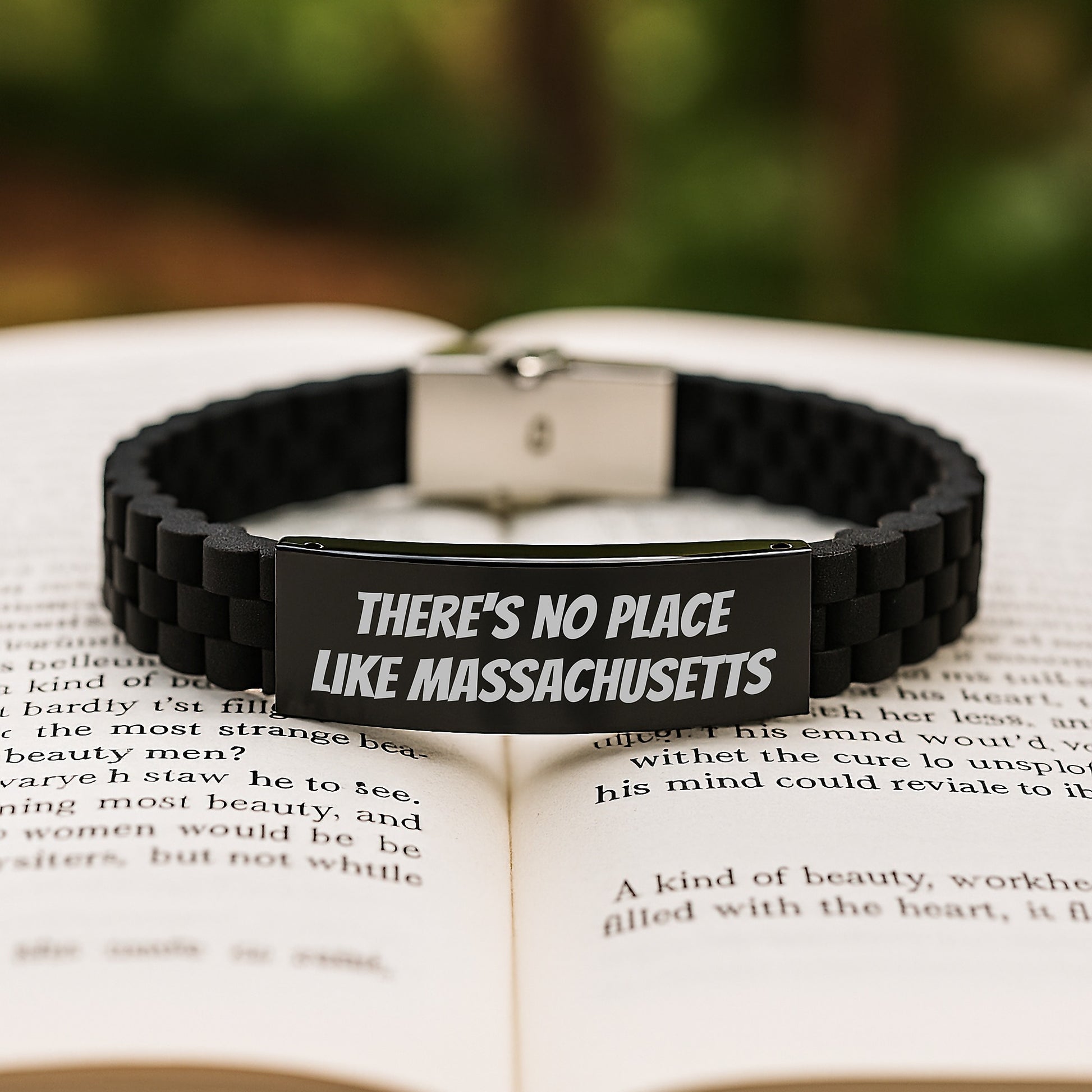 Funny Quote Massachusetts Gifts for Women from Friends - Glide lock Clasp Bracelet Christmas Unique - Image 2