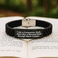 Funny Carpenter Dad Gifts, Personalized Glide lock Clasp Bracelet for Men, Christmas Unique Gifts from Dad to Carpenter - Image 2