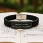Chiropractor Gifts from Friends - Inspirational Glide lock Clasp Bracelet for Men, Because I Am The Chiropractor. That's Why., Unique Graduation Gifts for Men - Image 2