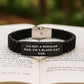 Funny Black Cat Dad Gift for Men - Glide lock Clasp Adjustable Silver Black Stainless Steel Silicone Black Cat Lover Graduation Unique Gifts from Dad to Son - Image 2