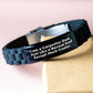 Funny Carpenter Dad Gifts, Personalized Glide lock Clasp Bracelet for Men, Christmas Unique Gifts from Dad to Carpenter - Image 3
