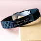 Chiropractor Gifts from Friends - Inspirational Glide lock Clasp Bracelet for Men, Because I Am The Chiropractor. That's Why., Unique Graduation Gifts for Men - Image 3