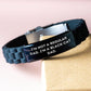 Funny Black Cat Dad Gift for Men - Glide lock Clasp Adjustable Silver Black Stainless Steel Silicone Black Cat Lover Graduation Unique Gifts from Dad to Son - Image 3