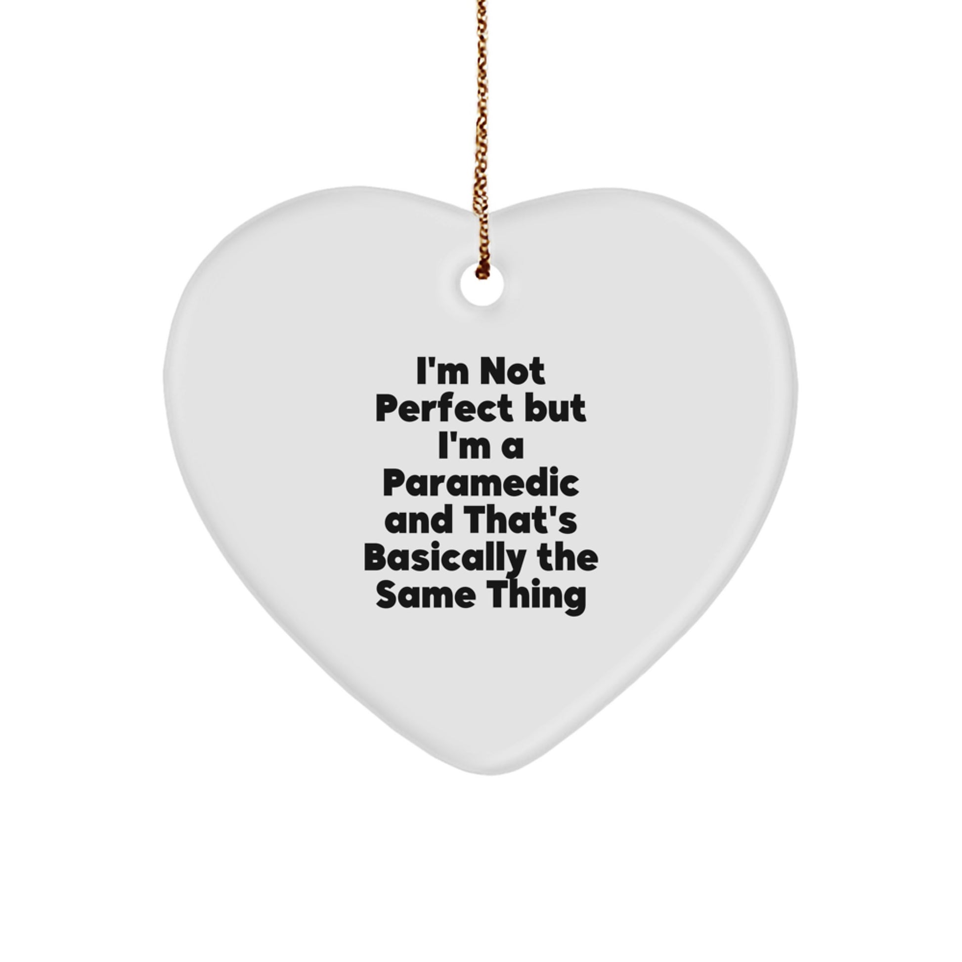 Funny Rescue Worker Heart Ornament Gifts from Family for Men on Christmas Unique - Image 1