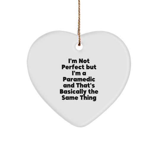 Funny Rescue Worker Heart Ornament Gifts from Family for Men on Christmas Unique - Image 1