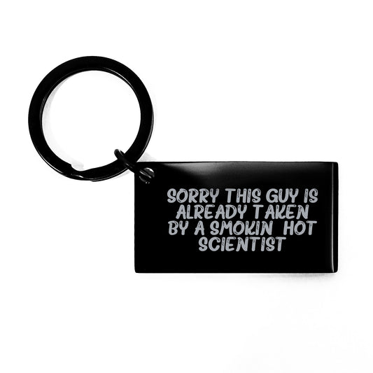 Funny Scientist Keychain Gifts for Him from Friends or Family - Unique Christmas Memorable Present Ideas - Image 1