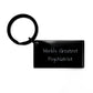 Funny Psychiatrist Gifts from Friends for World's Greatest Psychiatrist Keychain, Birthday Unique Gifts, Stainless Steel Keychain, Inspirational - Image 1
