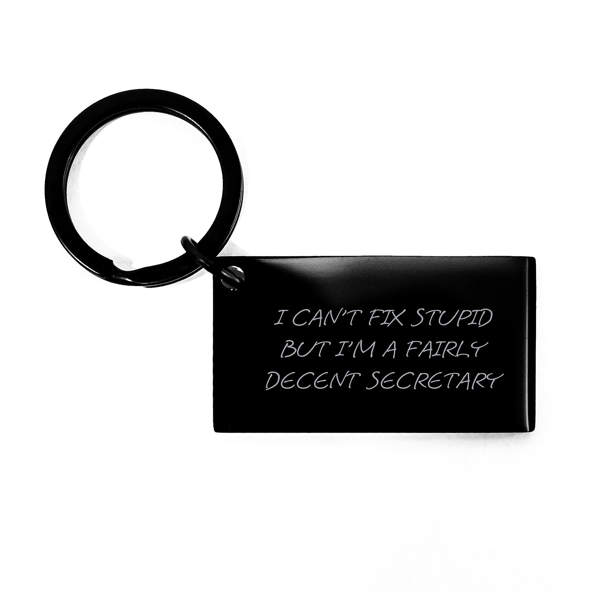 Amusing Gifts from Friends to Secretary Keychain Funny Quote Birthday Unique - Image 1