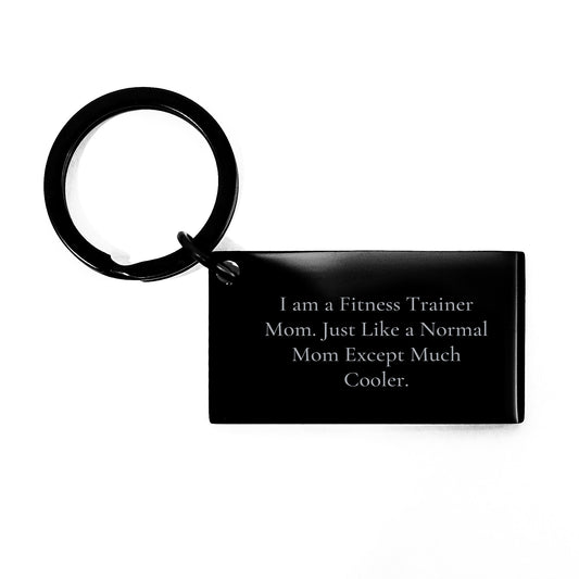 Funny Fitness Trainer Mom Keychain Gifts for Fitness Trainers, Funny Mom Keychains, Christmas Unique Gifts from Mom to Fitness Trainers - Image 1