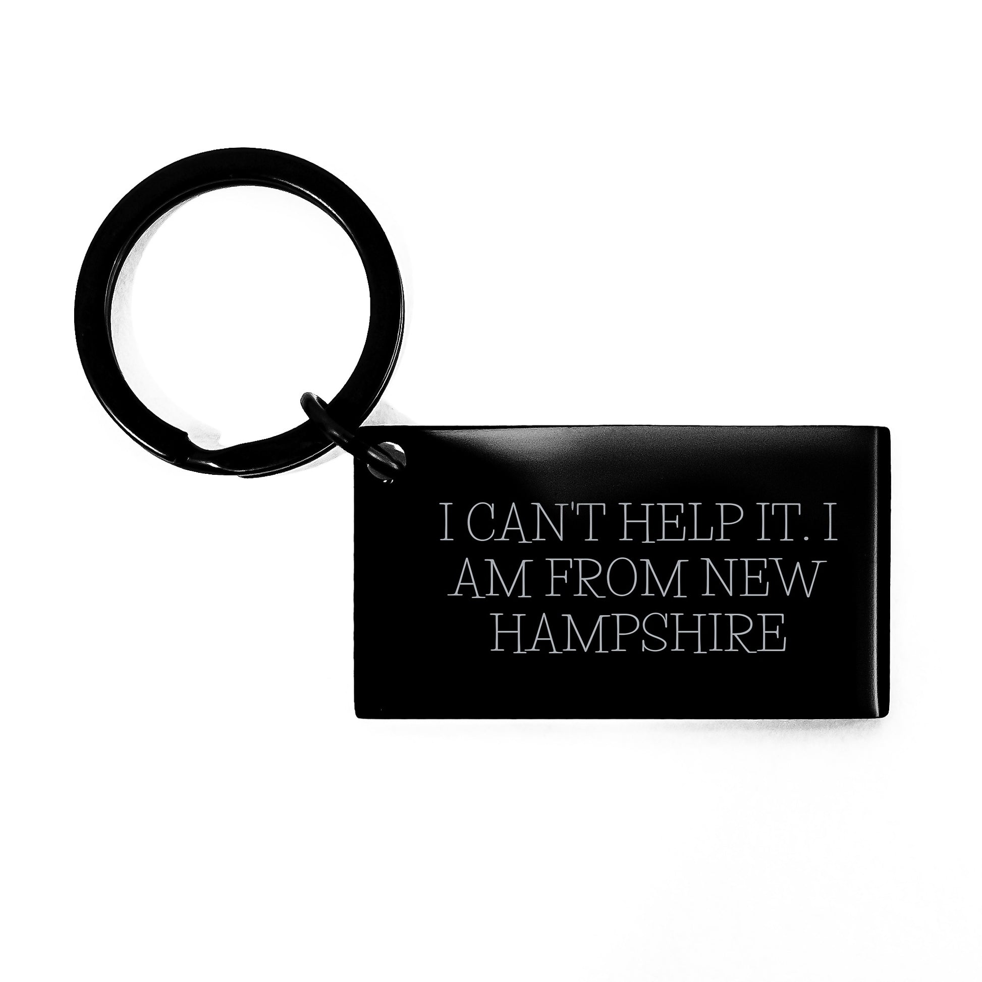Funny New Hampshire Keychain Gifts from Friends for Men Women Family, I Can't Help It. I Am From New Hampshire, Perfect Christmas Unique - Image 1