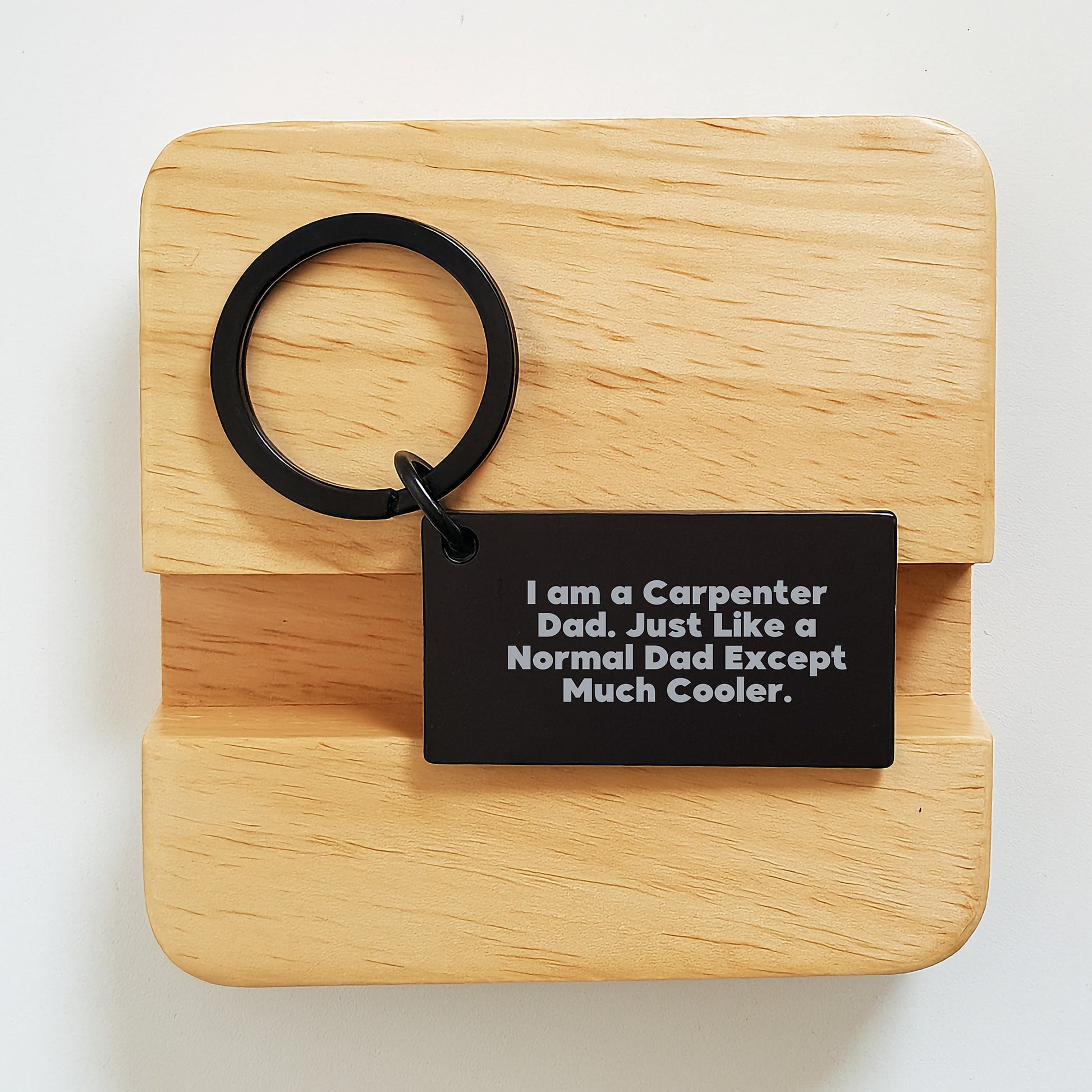 Funny Keychain Gifts from Dad to Men Carpenter Keychain Christmas Unique - Image 2