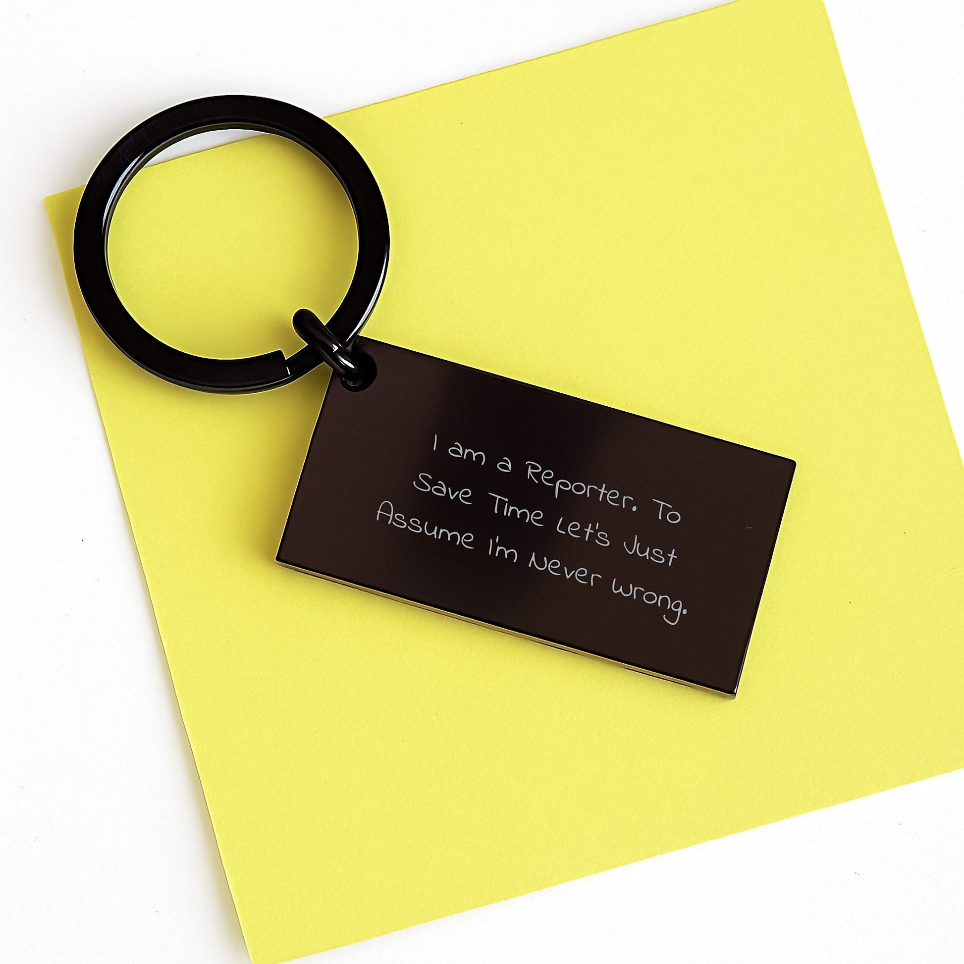 Funny Reporter Keychain Gifts for Reporter Friends Unique Gifts from Friends - Image 3