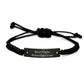 Flight Attendant Gifts from Best Friends - Funny Inspirational Quote Rope Bracelet for Graduation, Gifts for Flight Attendants, Women, or Coworkers - Image 1
