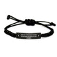 Funny Mom Gifts from Mom - They Call Me Mom Because Partner In Crime Makes Me Sound Like A Bad Influence, Adjustable Rope Bracelet for Mom Graduation Unique Gifts - Image 1