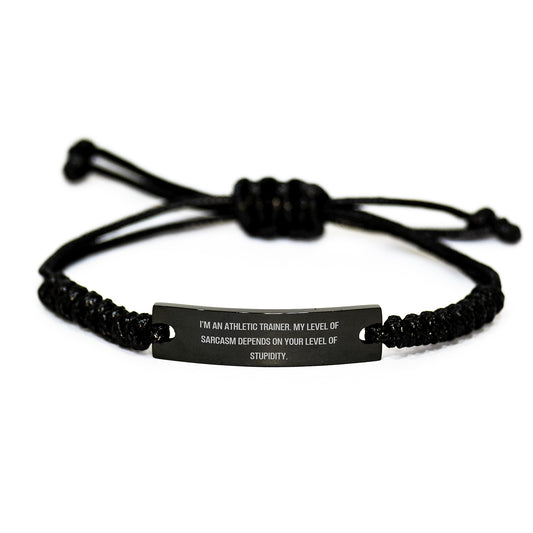 Funny Athletic Trainer Rope Bracelet Gifts for Men, Women, Friends, Family, Athletic Trainer Christmas Unique Gifts, Gifts from Athletic Trainers, Men, Women, Friends, Family - Image 1