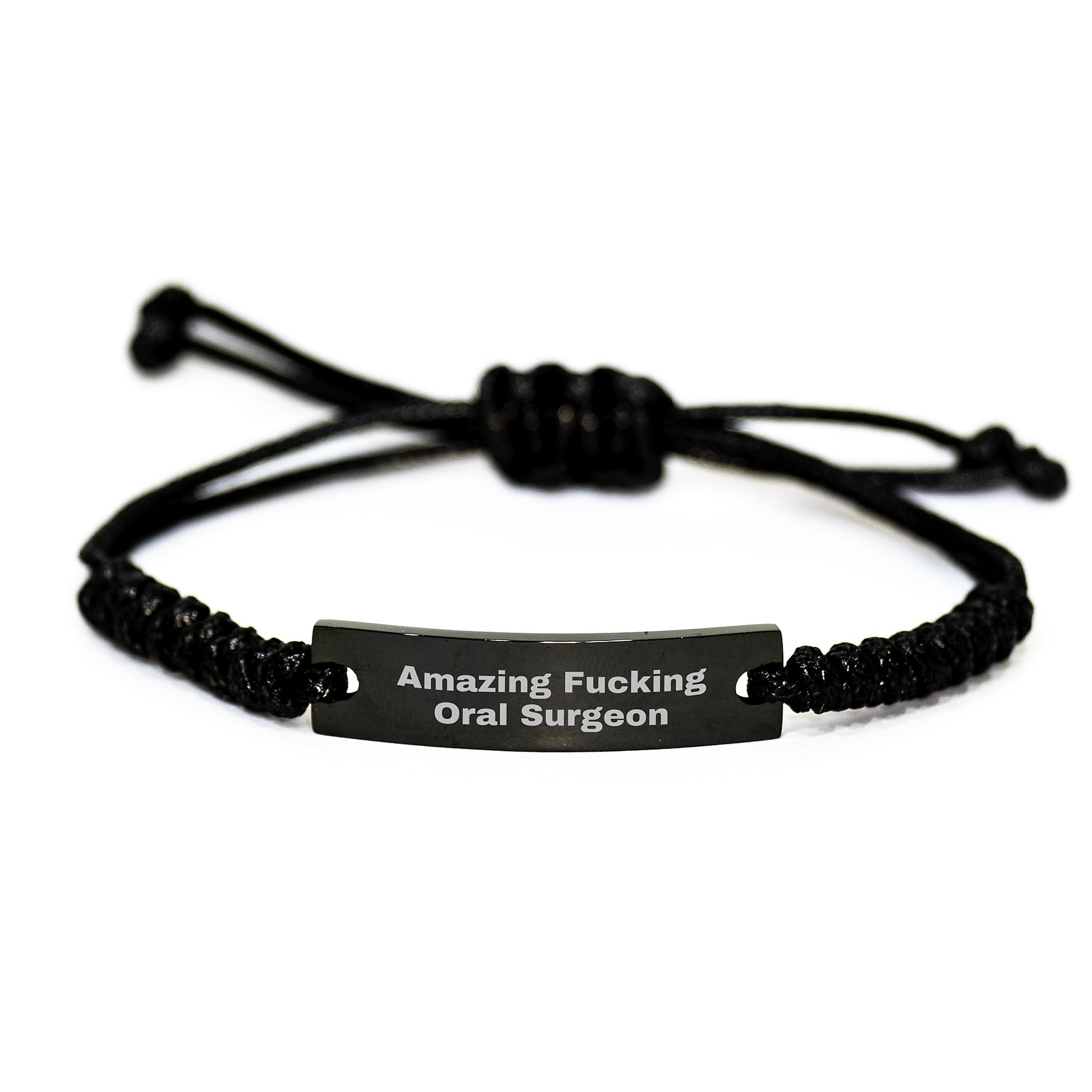 Funny Gifts for Oral Surgeon from Men, Rope Bracelet Valentine's Unique Gift for Him - Image 1