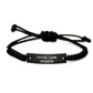 Funny Crane Operator Gifts for Men - Rope Bracelet with Inspirational Quote - Valentine's Unique Gifts from Friends to Crane Operator - Image 1