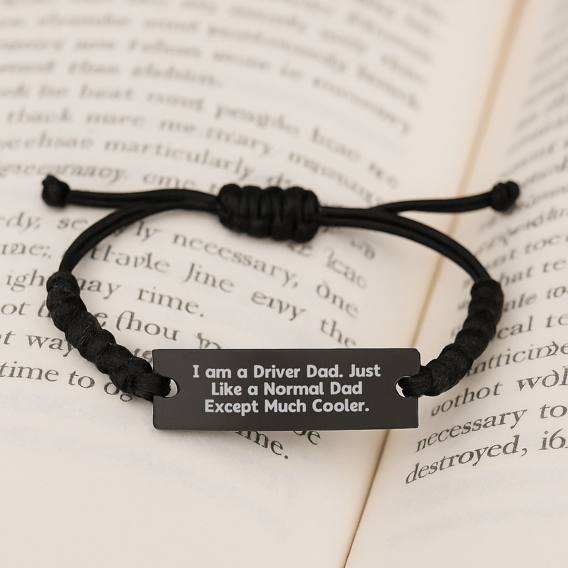 Funny Driver Gifts for Men - I Am A Driver Dad Rope Bracelet, Unique Christmas Memorable Presents from Dad to Son - Image 3