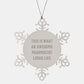 Funny Pharmacist Gifts, This Is What An Awesome Pharmacist Looks Like Snowflake Ornament for Men, Women, Family, or Coworkers, Christmas Unique Presents from Friends, Coworkers, or Family - Image 1