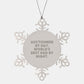 Auctioneer Gifts from Dad, Funny Snowflake Ornament for Auctioneer By Day, World's Best Dad By Night, Christmas Unique Gifts for Men - Image 1