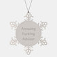 Funny Advisor Gifts from Friends, Snowflake Ornament for Advisors, Amazing F--king Advisor Quote Christmas Unique Gifts for Men, Women, Coworkers - Image 1