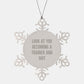 Funny Trainer Gifts from Friends for Christmas - Snowflake Ornament with Inspirational Quote, 'Look At You Becoming A Trainer And Shit' - Durable Stainless Steel, 3.14 inches - Image 1