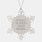 Cool Mechanic Gifts, Officially The World's Coolest Mechanic Snowflake Ornament, Perfect for Men, Women, Friends, and Family, Christmas Unique Gifts from Mechanic's Loved Ones - Image 1