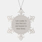 Funny Judge Gifts for Him, I Am A Judge Snowflake Ornament, Stainless Steel Christmas Unique - Image 1
