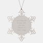Funny Reporter Gifts for Christmas Unique Snowflake Ornament, I Am A Reporter - Never Wrong, Stainless Steel, Shatterproof, Men, Women, Coworkers, Family, Friends - Image 1