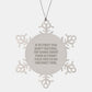 Actuary Snowflake Ornament Funny Quote Gifts for Actuaries from Friends at Christmas - Image 1
