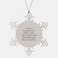 Funny Carpenter Dad Gifts - Stainless Steel Snowflake Ornament, Unique Christmas Unique Gifts for Carpenter Men, Personalized Gifts from Dad to Family - Image 1