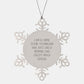 Crime Scene Technician Dad Snowflake Ornament, Funny Gifts from Men to Crime Scene Technician Friends for Christmas - Image 1