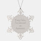 Funny Assistant Snowflake Ornament, Gifts from Friends for Assistant, Keep Calm, I'm (almost) An Assistant., Christmas Unique Gifts - Image 1