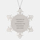Aircraft Mechanic Gifts from Friends for Christmas - Snowflake Ornament Inspired by I Became An Aircraft Mechanic For The Money And Fame - Image 1